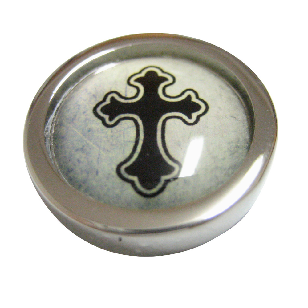 Bordered Gothic Cross Pendant Magnet